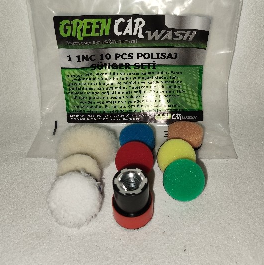 30 MM POLISAJ SÜNGER 10 PCS SETİ 1 INC