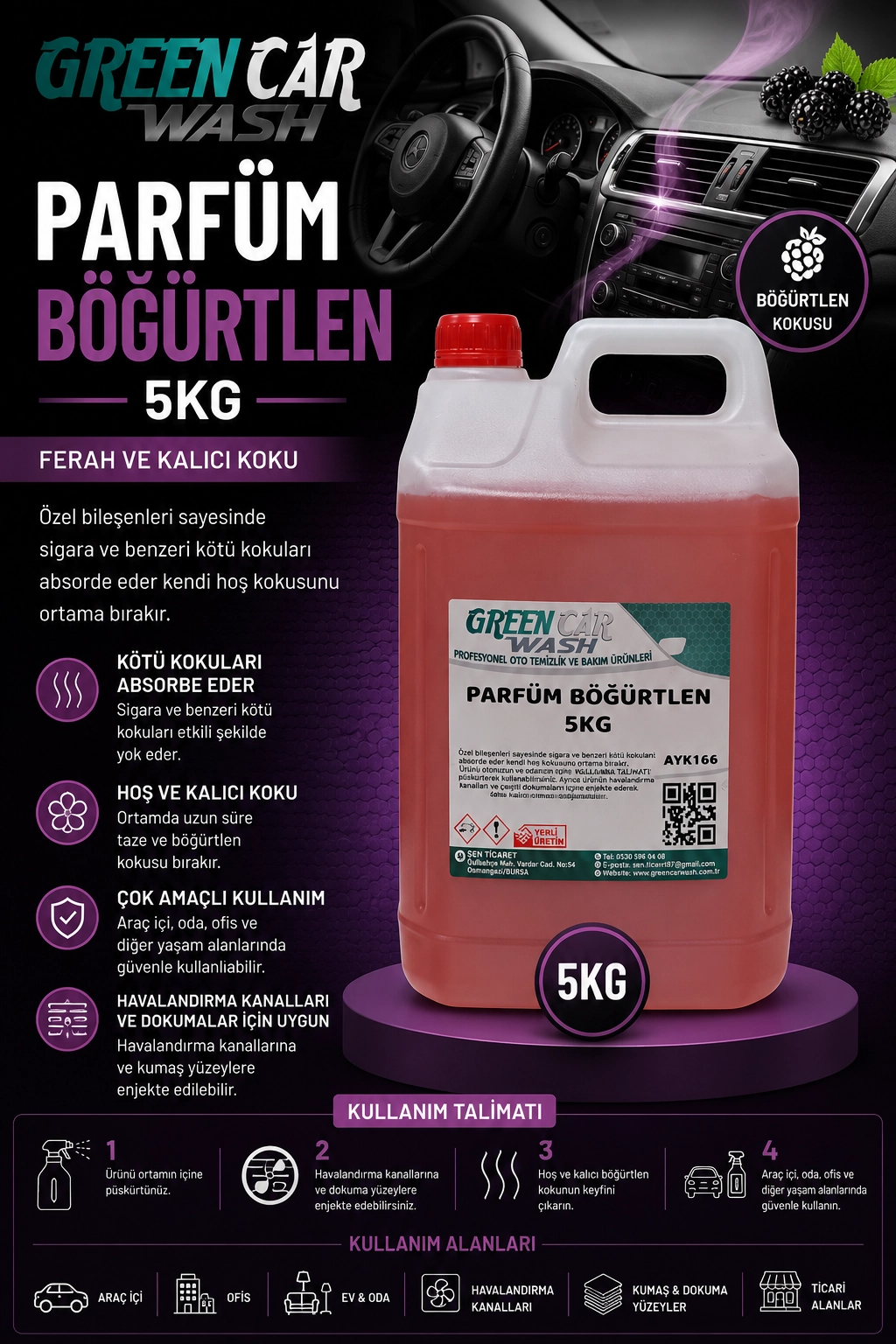 PARFÜM BÖĞÜRTLEN 5 LT
