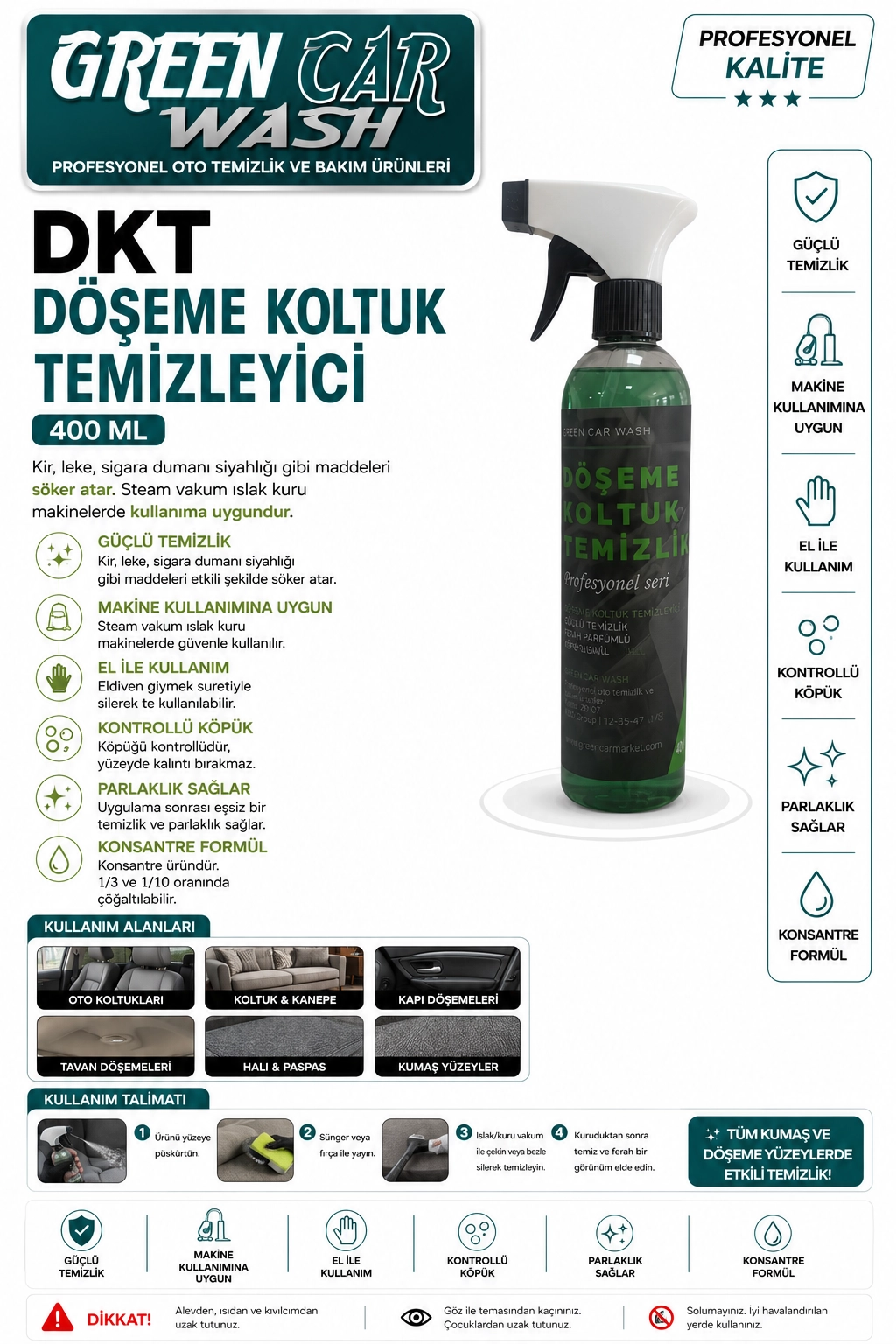 Döşeme Koltuk Temizleyici 400 ML
