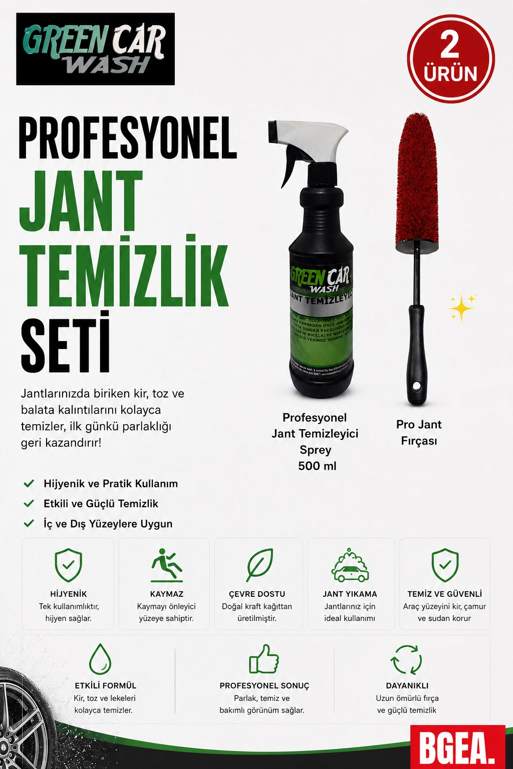 Profesyonel Jant Temizleme Set3