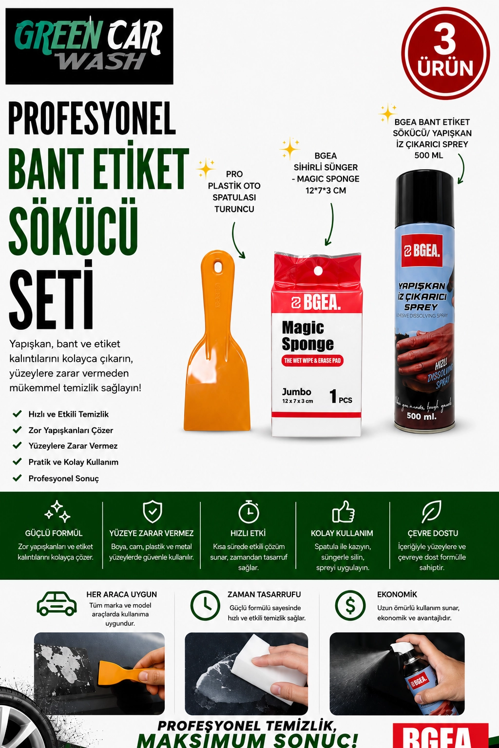 Profesyonel Bant Etiket Sökücü Set14