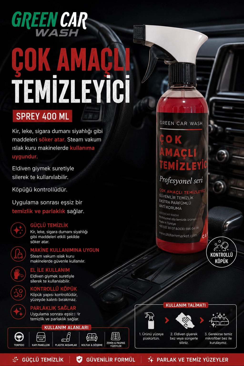 ÇOK AMAÇLI TEMİZLEYİCİ 400 ML