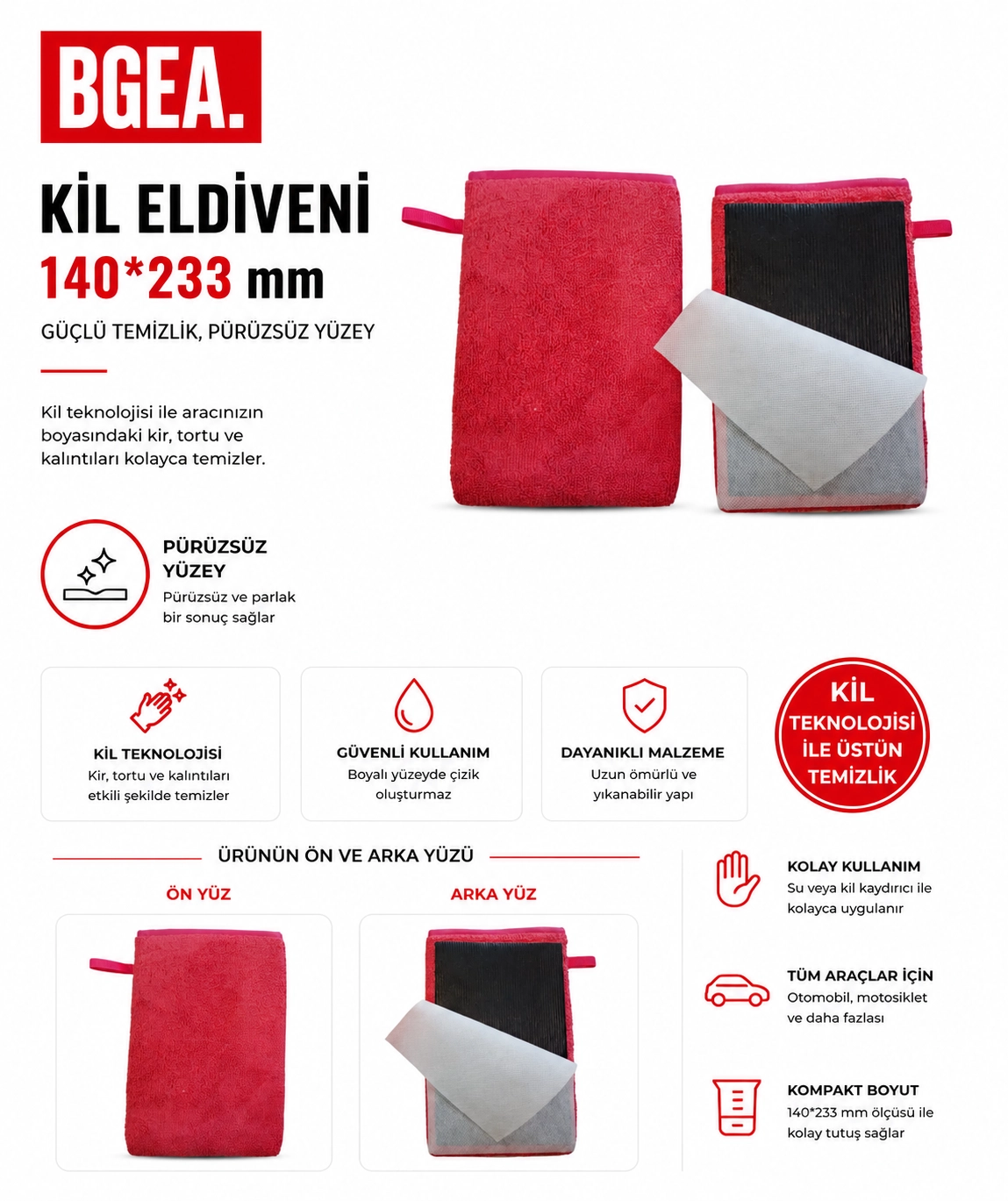 Premium Kil Eldiveni 140x233 mm