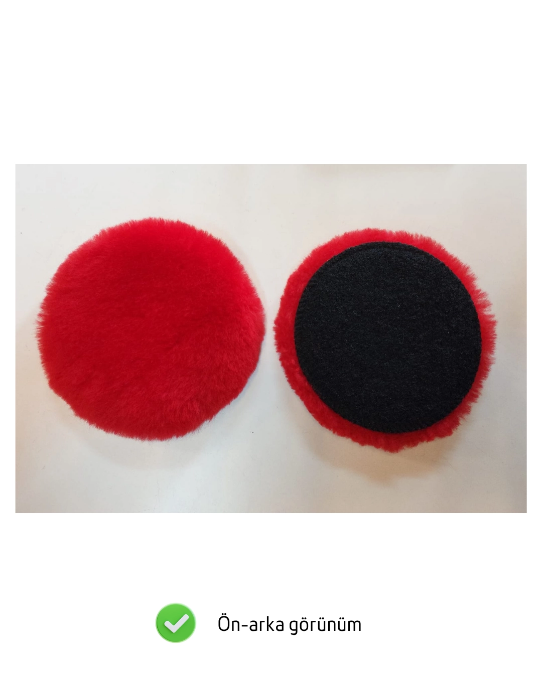 VİP Parlatma Keçesi Kırmızı 6 inç 150 mm (2 adet)