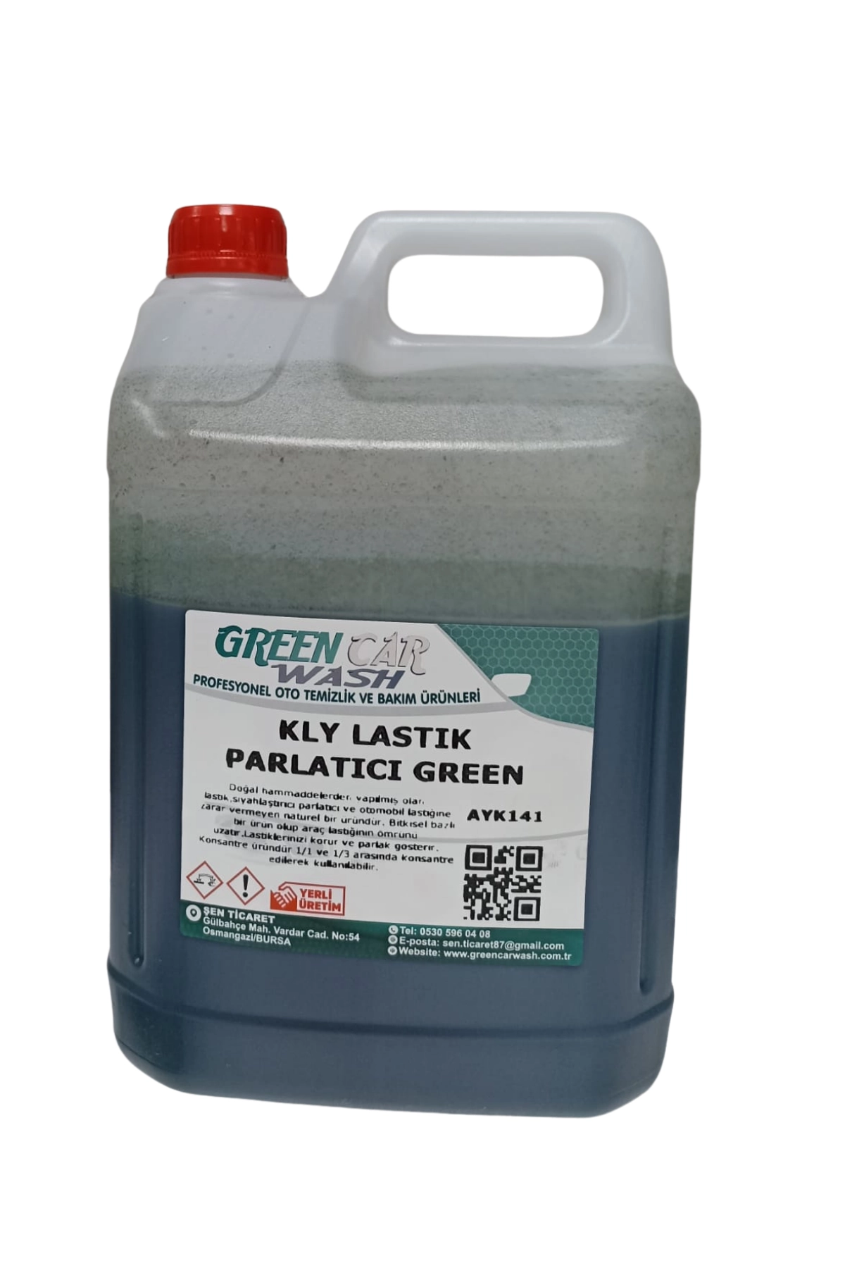 KLY LASTIK PARLATICI GREEN JEL 5 KG