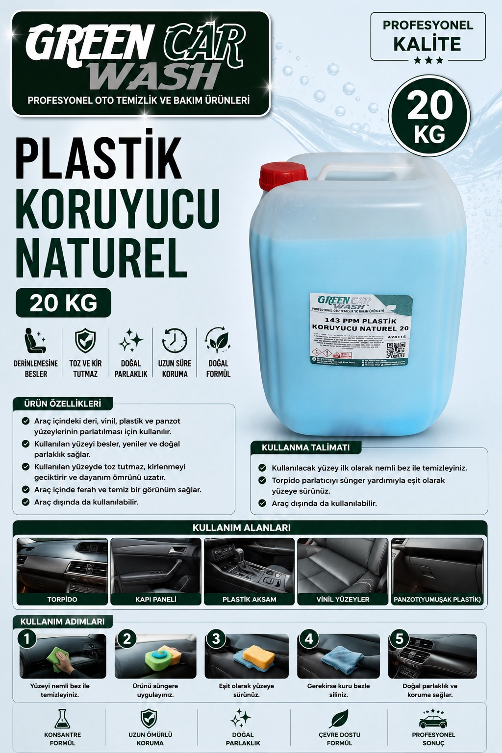 PPM Plastik Koruyucu Natural 20 KG