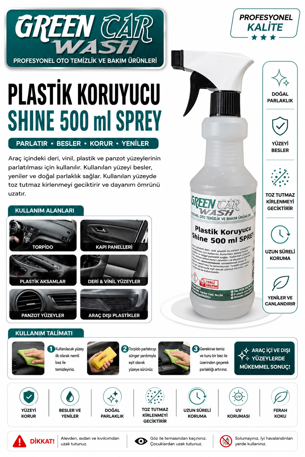 PPS Plastik Koruyucu Shine 500 ml SPREY
