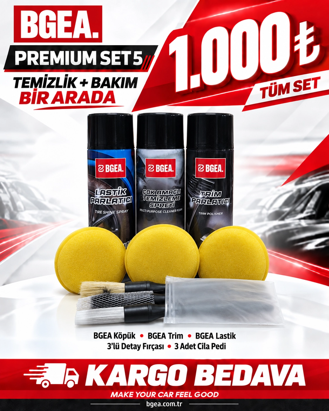 Premium 3’lü Detay ve Parlatma Seti 5