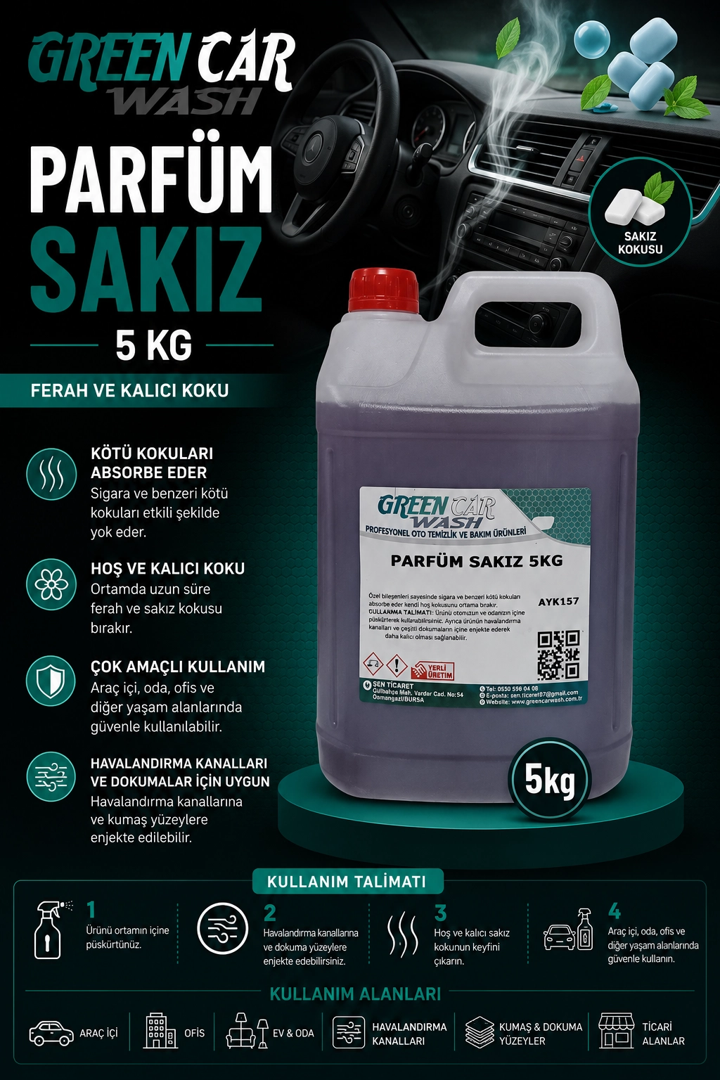 PARFÜM SAKIZ 5KG