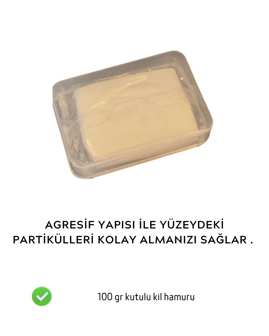 Premium Kil Yüzeyli Mikrofiber Temizlik Havlusu + 100 gram Araç Temizleme Kili