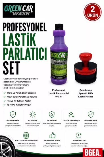 Profesyonel Lastik Parlatma Set6