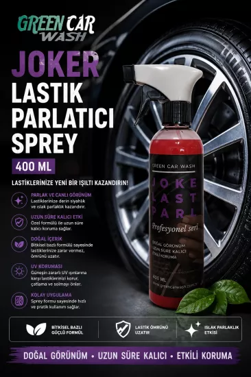 Joker Lastik Parlatıcı Sprey 400 ML