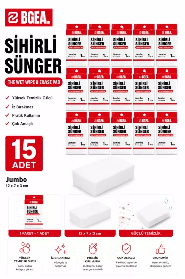 BGEA Sihirli Sünger Magic Sponge (15 adet)