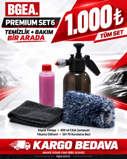 Premium Köpük ve Cila Şampuanı Seti 6 | BGEA