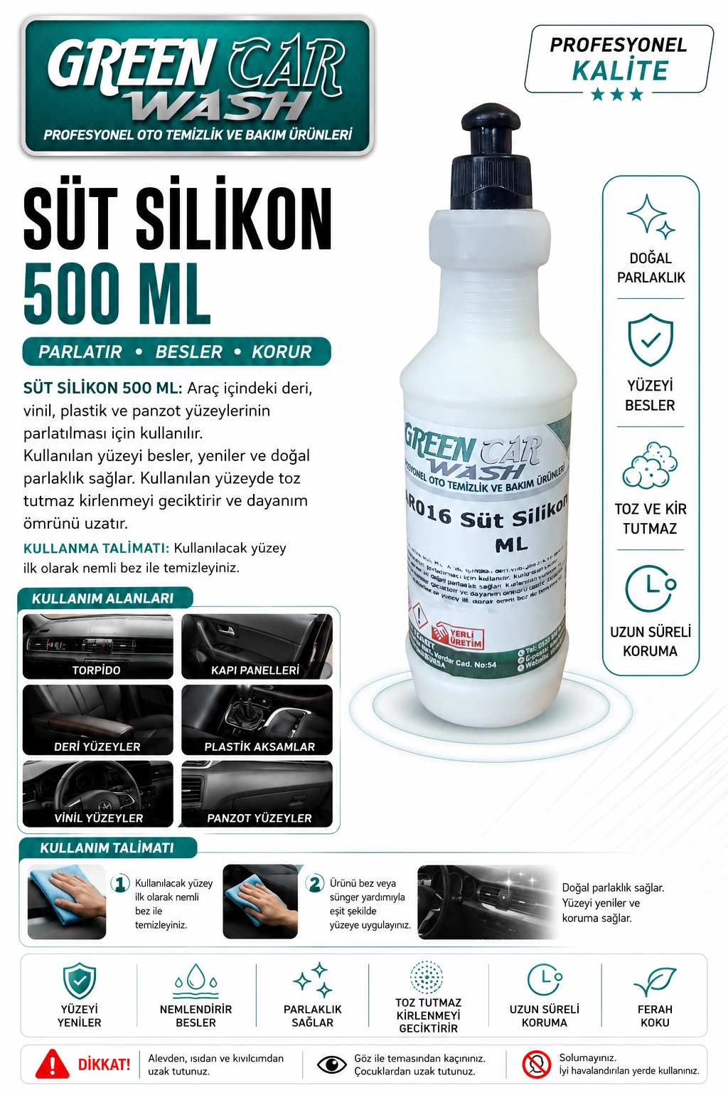 Süt Silikon 500 ML